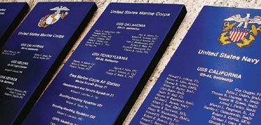 USS Arizona Memorial - Remembrance Panels